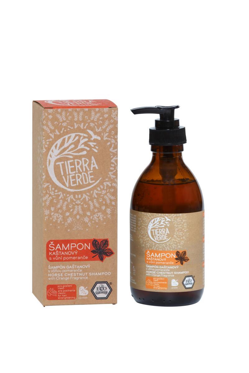 Použití produktu Šampon kaštanový s vůní pomeranče