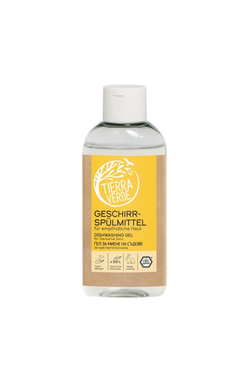 Gel na nádobí – citlivá pokožka (lahvička 100 ml) DE+EN+BG