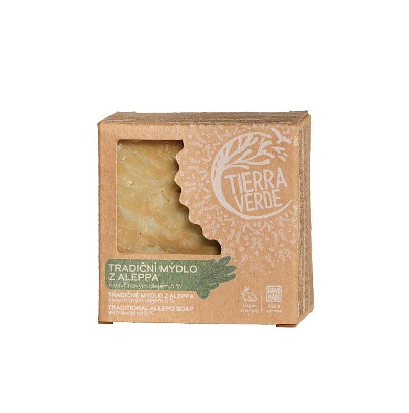  Mýdlo Aleppo 5 % (krabička 190 g) DE+EN+BG