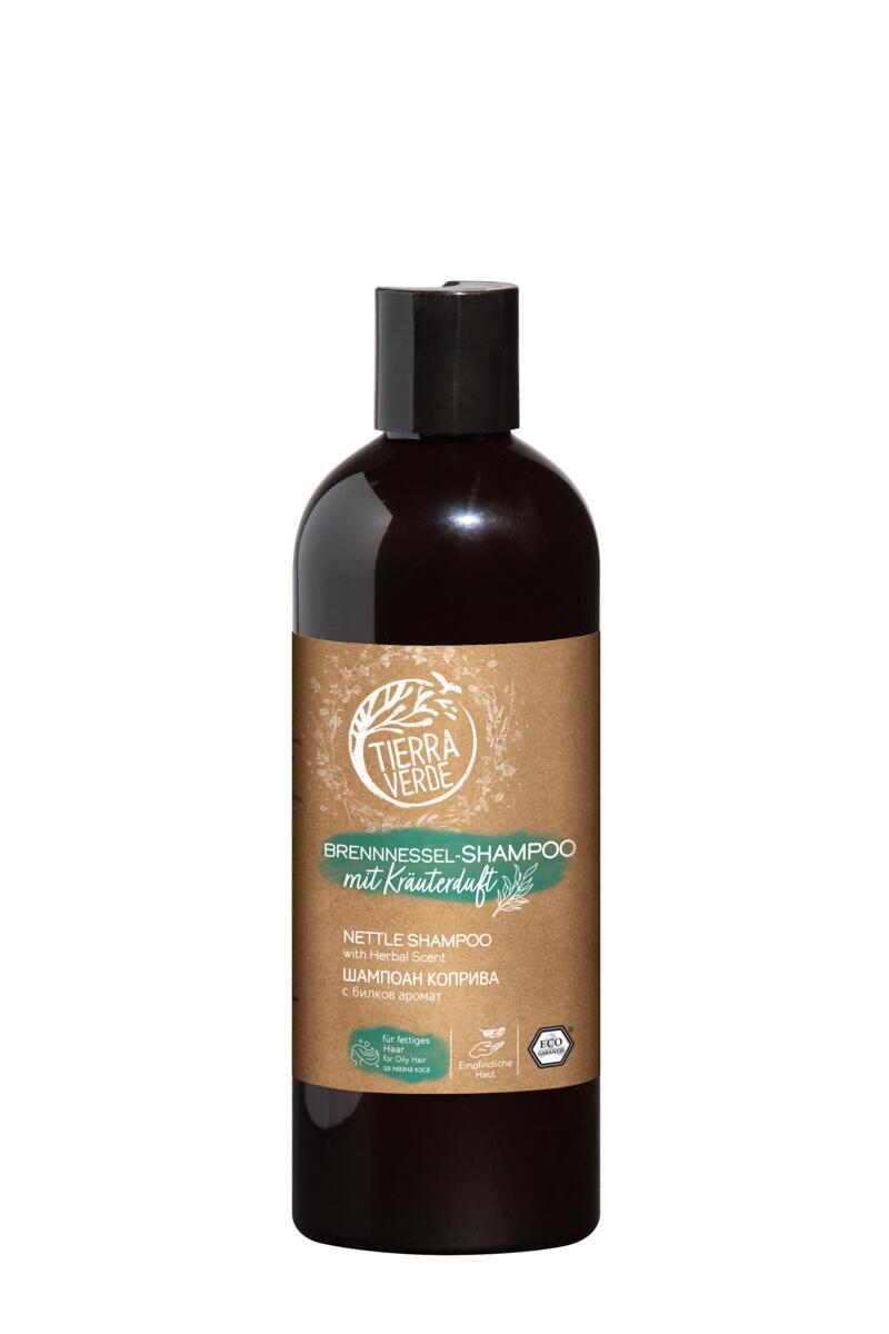  Šampon kopřivový s bylinkovou vůní (lahev 500 ml) DE+EN+BG