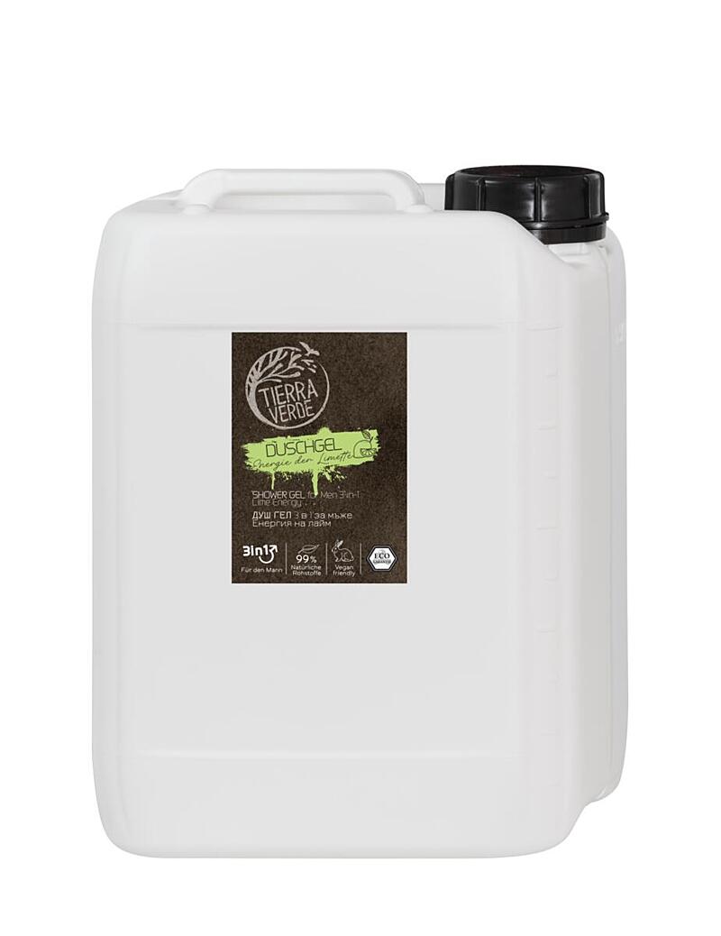 Sprchový gel pro muže Energie limetky (kanystr 5 l) DE+EN+BG